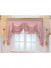 Hebe Floral Damask Waterfall and Swag Valance and Sheers Custom Made Velvet Curtains Pair