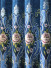 Hebe Eye-catching Velvet Fabric Sample (Color: Blue)