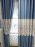 QY2168FD Lachlan Embroidered Floral Thick Chenille Ready Made Curtains(Color: Blue)