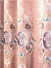 QY2168GD Lachlan Embroidered Floral Thick Chenille Ready Made Curtains(Color: Pink)
