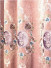 QY2168GD Lachlan Embroidered Floral Thick Chenille Ready Made Curtains(Color: Pink)