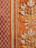 Maia Antique Damask Velvet Fabrics Per Quarter Meter (Color: Orange)