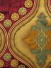 Maia Vintage Damask Goblet Pleat Velvet Curtains (Color: Burgundy)