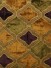Maia Geometrical Velvet Curtains Fabrics Per Quarter Meter (Color: Pansy purple)