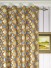 Maia Geometrical Eyelet Velvet Curtains Heading Style