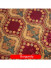 Maia Vintage Damask Versatile Pleat Velvet Curtains (Color: Burgundy)