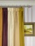 Silver Beach Bold Stripe Goblet Faux Silk Curtains Heading Style