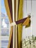 Silver Beach Bold Stripe Goblet Faux Silk Curtains Decorative Tiebacks