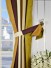 Silver Beach Bold Stripe Goblet Faux Silk Curtains Decorative Tiebacks