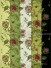 Silver Beach Embroidered Full Blossom Faux Silk Fabric Sample (Color: Pear)