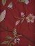 Silver Beach Embroidered Cheerful Versatile Pleat Faux Silk Curtains (Color: Crimson)