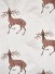 Silver Beach Embroidered Sika Deer Faux Silk Fabric Sample (Color: Ivory)