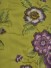 Silver Beach Embroidered Forest Theme Faux Silk Fabric Sample (Color: Pear)