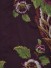 Silver Beach Embroidered Forest Theme Faux Silk Fabric Sample (Color: Maroon )