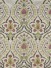 Silver Beach Embroidered Colorful Damask Fabric Sample (Color: Cream)
