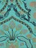 Silver Beach Embroidered Colorful Damask Concealed Tab Top Faux Silk Curtains (Color: Medium turquoise)
