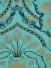 Silver Beach Embroidered Colorful Damask Concealed Tab Top Faux Silk Curtains (Color: Medium turquoise)