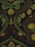 Silver Beach Embroidered Colorful Damask Fabric Sample (Color: Black)