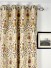Silver Beach Embroidered Colorful Damask Eyelet Faux Silk Curtains Heading Style