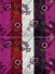 Silver Beach Embroidered Leaves Tab Top Faux Silk Curtains (Color: Carmine)