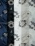 Silver Beach Embroidered Leaves Tab Top Faux Silk Curtains (Color: Ecru)