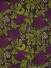 Silver Beach Superb Embroidered Faux Silk Fabric Sample (Color: Pear)