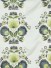 Silver Beach Embroidered Blossom Faux Silk Fabric Sample (Color: Pear)