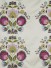 Silver Beach Embroidered Blossom Concealed Tab Top Faux Silk Curtains (Color: China pink)