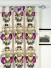 Silver Beach Embroidered Blossom Tab Top Faux Silk Curtains Heading Style