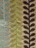 Silver Beach Embroidered Sprouts Faux Silk Fabric Sample (Color: Wheat)