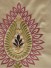 Silver Beach Embroidered Extravagant Fabric Sample (Color: Wheat)