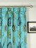 Silver Beach Embroidered Extravagant Faux Silk Custom Made Curtains (Heading: Goblet Pleat)