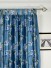 Halo Embroidered Peony Tab Top Dupioni Silk Curtains Heading Style