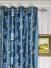 Halo Embroidered Peony Eyelet Dupioni Silk Curtains Heading Style