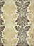 Halo Embroidered Vase Damask Tab Top Dupioni Curtains (Color: Eggshell)