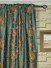 Halo Embroidered Multi-color Scenery Dupioni Silk Custom Made Curtains (Heading: Rod Pocket)