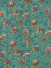 Halo Embroidered Elegant Design Dupioni Silk Fabric Sample (Color: Teal green)