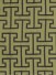 Halo Embroidered Maze-like Design Dupioni Silk Fabrics (Color: Olive)