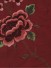 Halo Embroidered Hollyhocks Single Pinch Pleat Dupioni Silk Curtains (Color: Burgundy)
