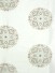 Halo Embroidered Round Damask Dupioni Silk Custom Made Curtains (Color: Ivory)