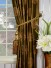 Halo Embroidered Chinese-inspired Tab Top Dupioni Silk Curtains Tassel Tiebacks