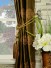 Halo Embroidered Chinese-inspired Eyelet Dupioni Silk Curtains Tassel Tiebacks