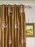 Rainbow Embroidered Camellia Dupioni Custom Made Curtains (Heading: Eyelet)