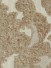 Rainbow Embroidered Damask Dupioni Fabric Sample (Color: Beige)