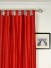 Oasis Solid Red Dupioni Silk Custom Made Curtains (Heading: Tab Top)