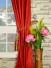 Oasis Solid-color Double Pinch Pleat Dupioni Curtains Tassel Tiebacks