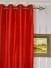 Oasis Solid Red Dupioni Silk Custom Made Curtains (Heading: Eyelet)