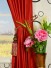 Oasis Solid-color Concealed Tab Top Dupioni Curtains Tassel Tiebacks