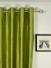 Oasis Solid Green Dupioni Silk Custom Made Curtains (Heading: Eyelet)