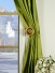 Oasis Crisp Plain Eyelet Dupioni Silk Curtains Holdbacks